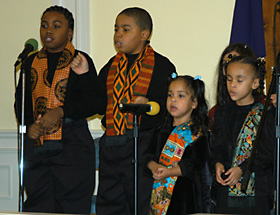 Children sing