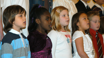 Discovery School children singing