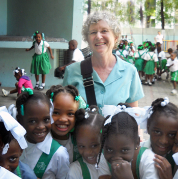Trish Newton in Haiti 2009