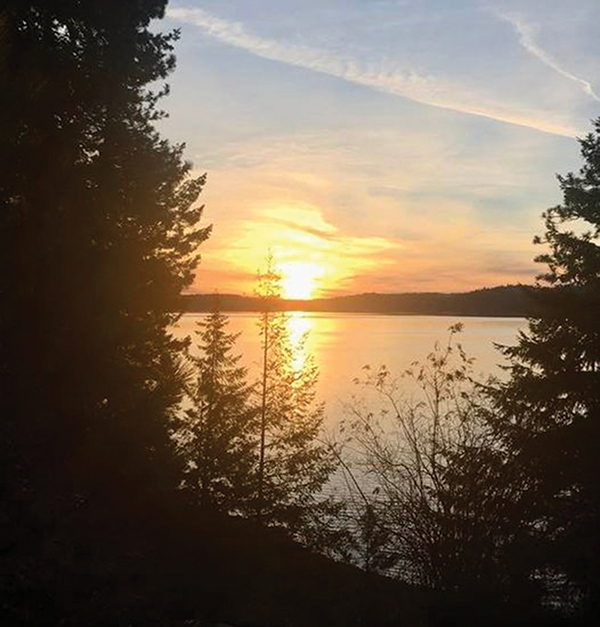 sunset Lake Coeur d'Alene
