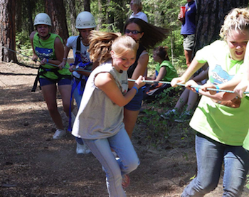 Camp Gifford ropes course