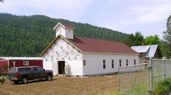 Rebuilt North Fork Church